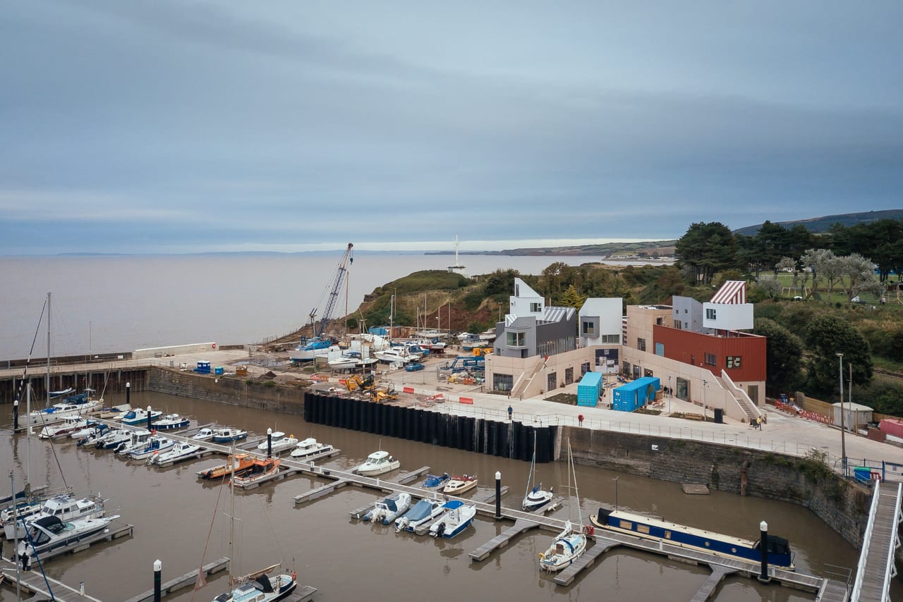 East Quay, Watchet, above the harbour