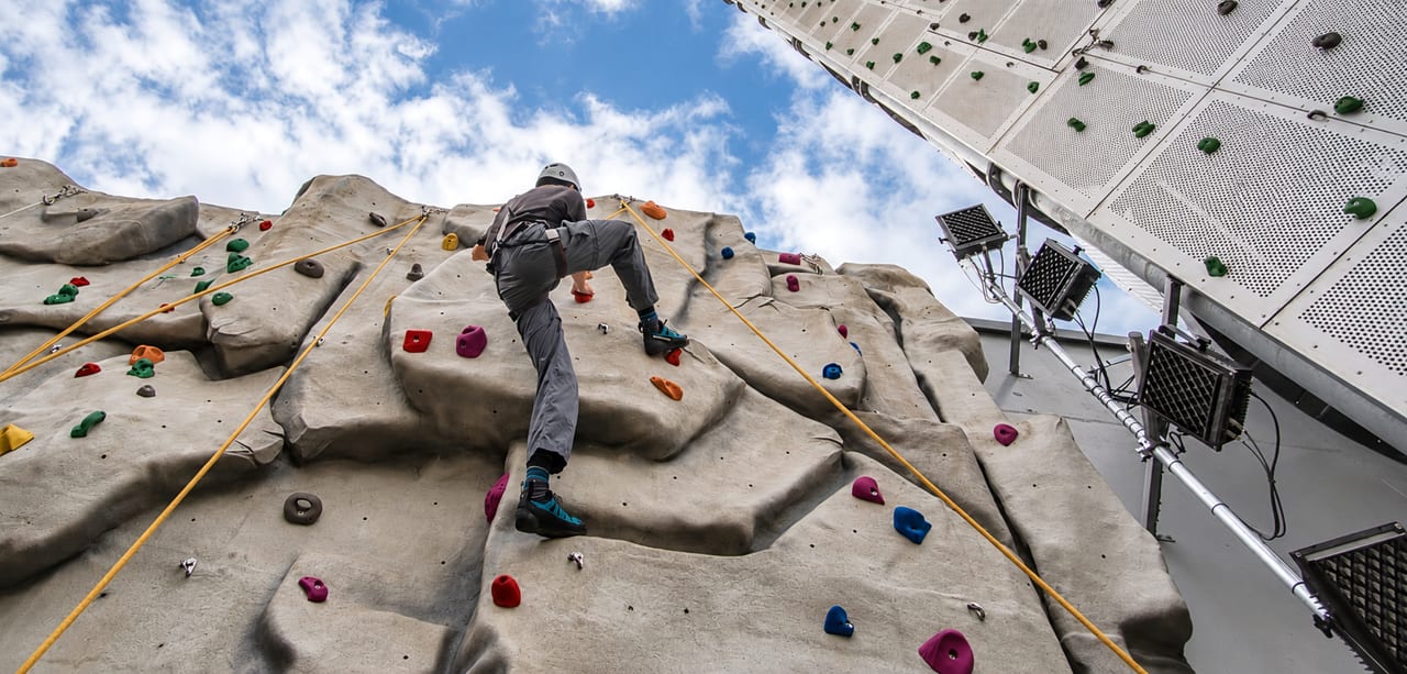 Climbing facilities at the centre